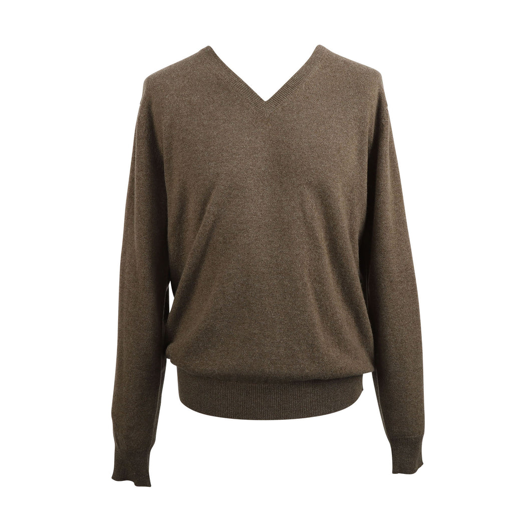 Men's Heritage Cashmere 100% Cashmere V  Olive