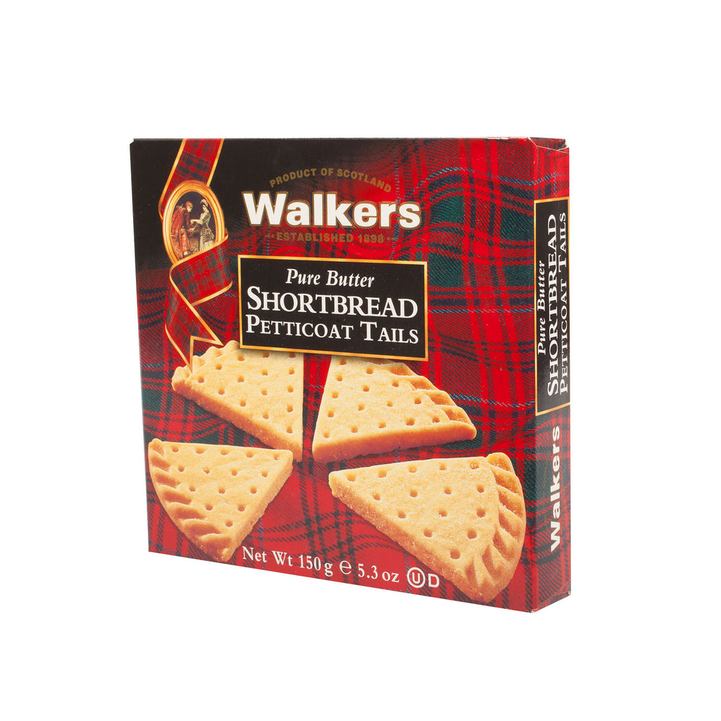 Walkers Pure Butter Shortbread Petticoat Tails - 150G Carton Box