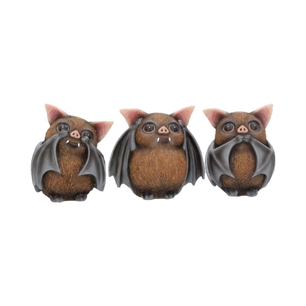 Three Wise Bats 8.5Cm