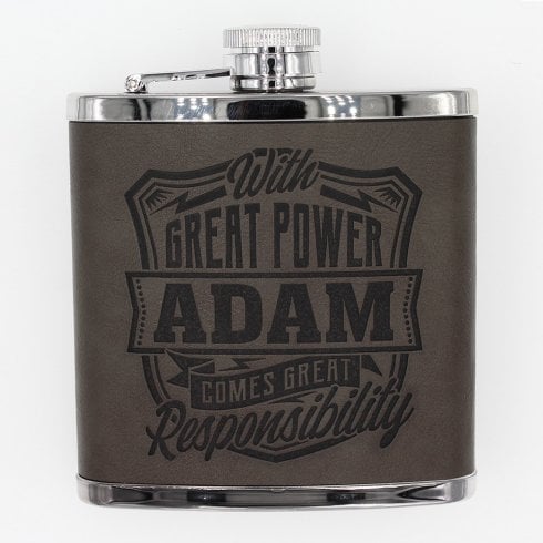 Top Bloke Hip Flask Adam