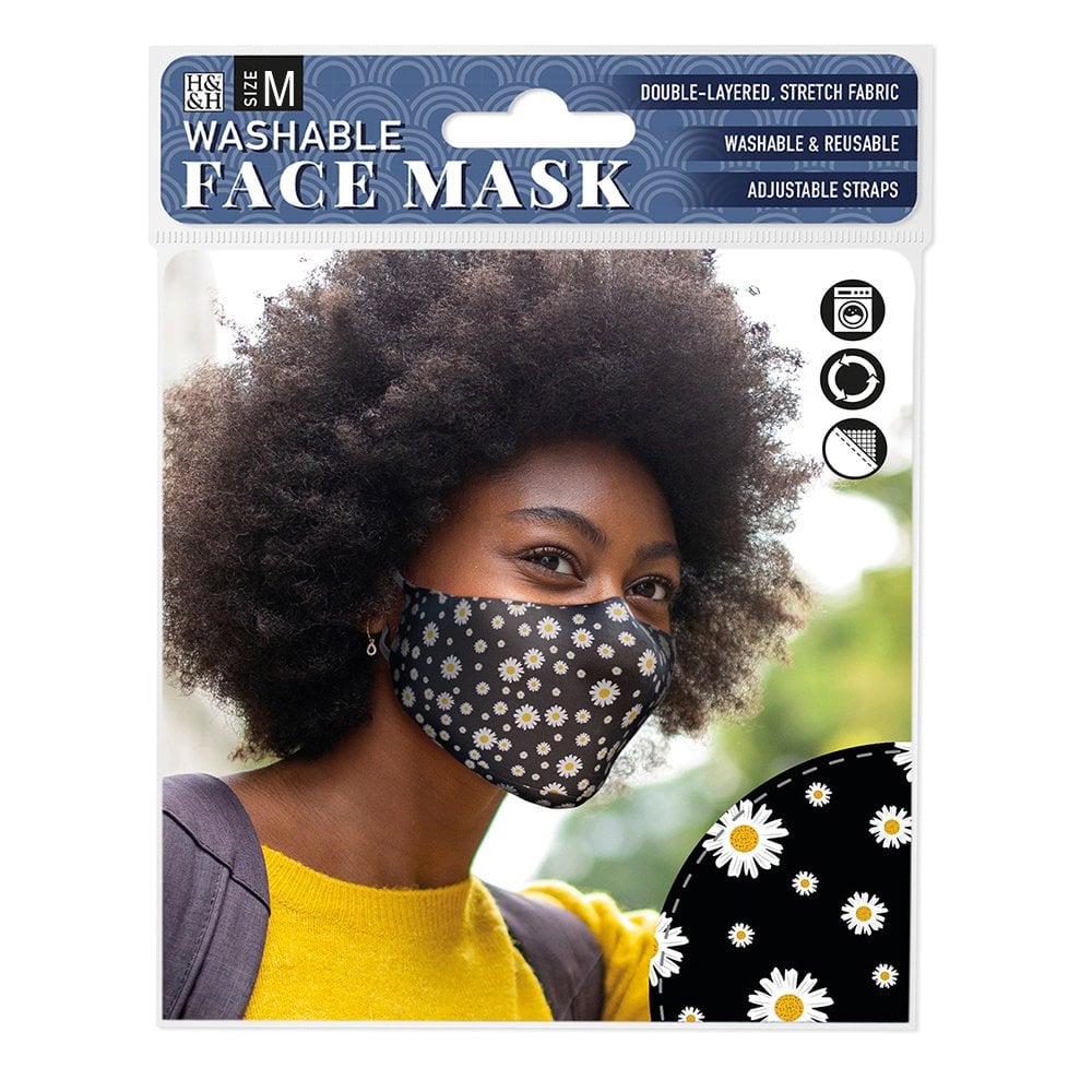Face Masks Daisy Black