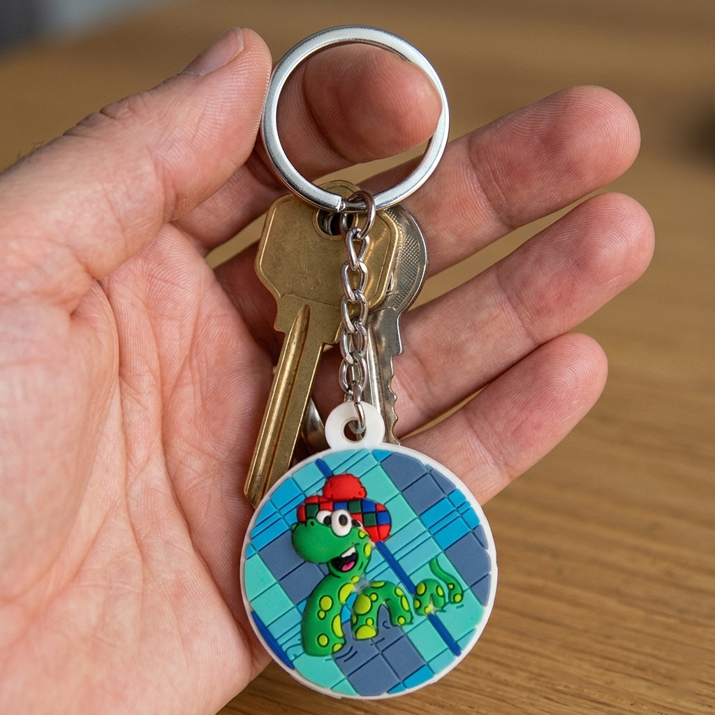 Nessie Rubber Keyring – Scottish Loch Ness Souvenir Keychain with ...