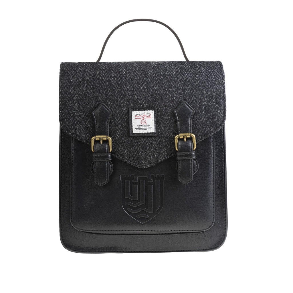 Calton Backpack Black Herringbone