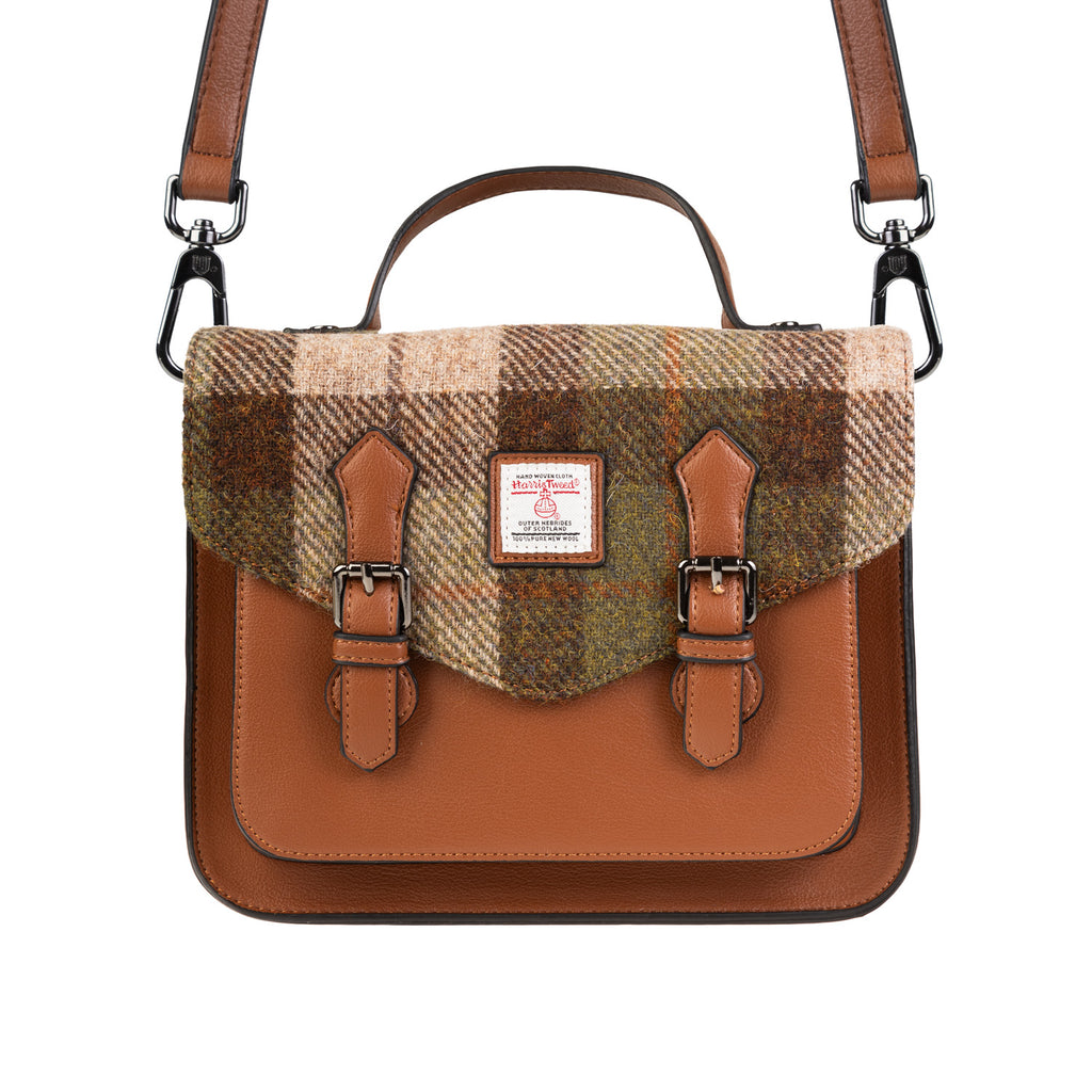 Calton Satchel Chestnut Tartan