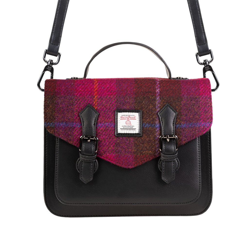 Calton Satchel Fuchsia Tartan