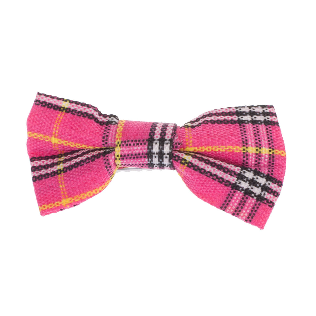 Tartan Bow Hair Clips