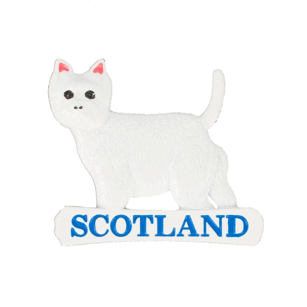 Westie Metal Magnet