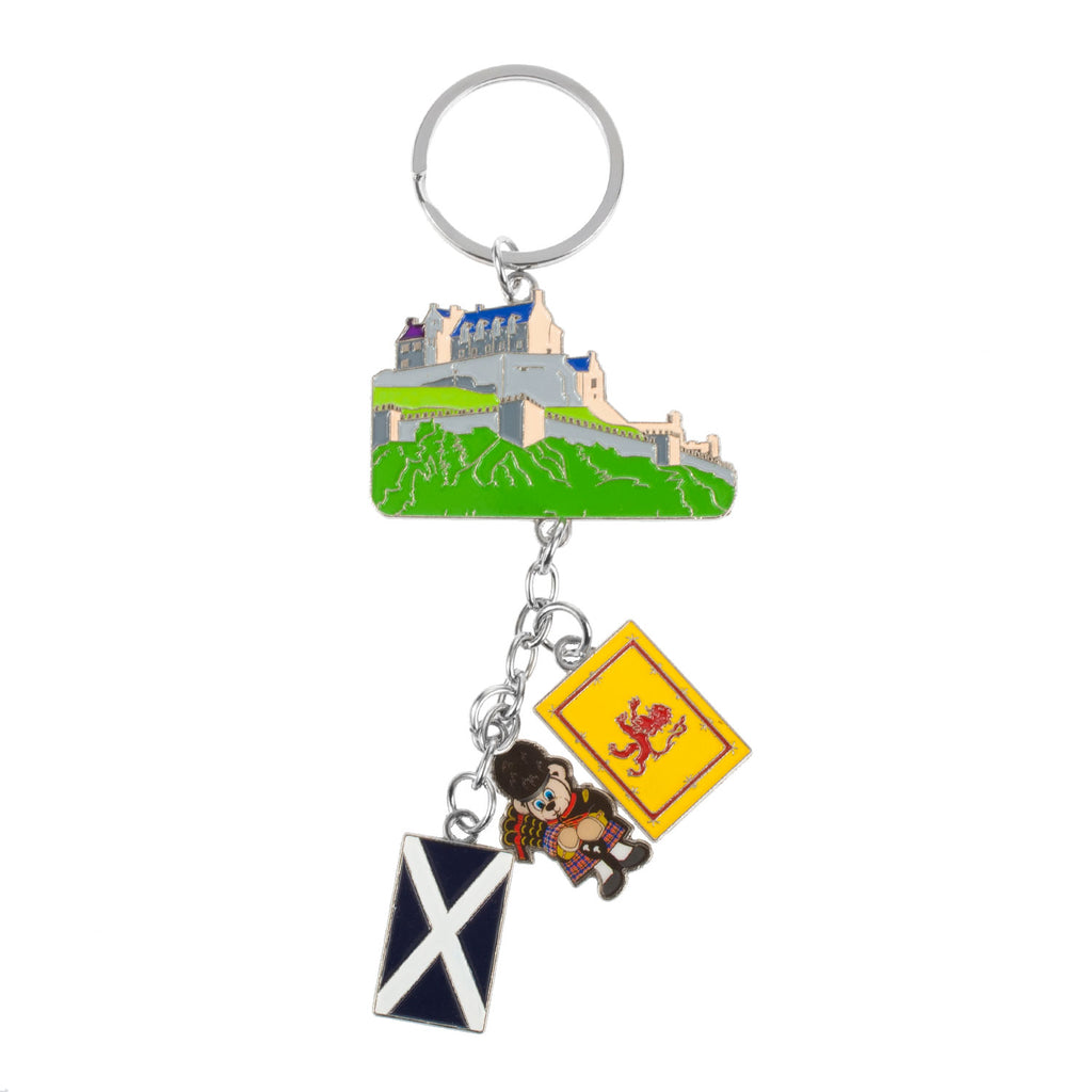 4 Icon Chain - Saltire & Lion Rampant Keyring