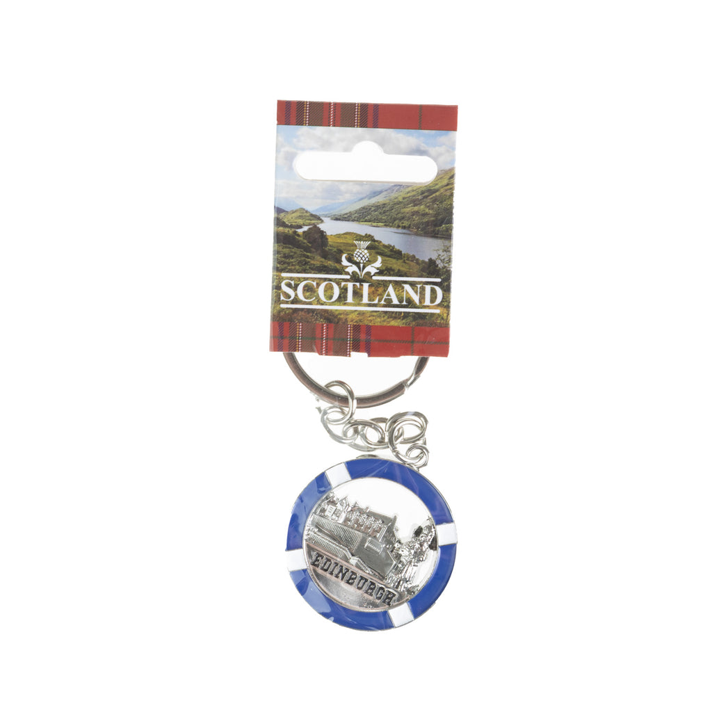 Keyring - Edin Castle/Piper/Scotland