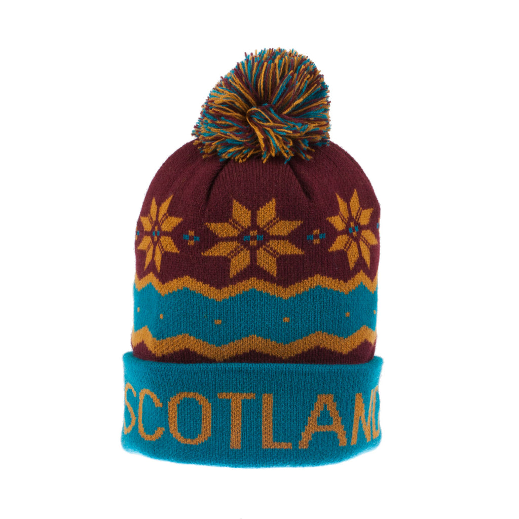 Ski Hat - Burgund/Blue Scotland