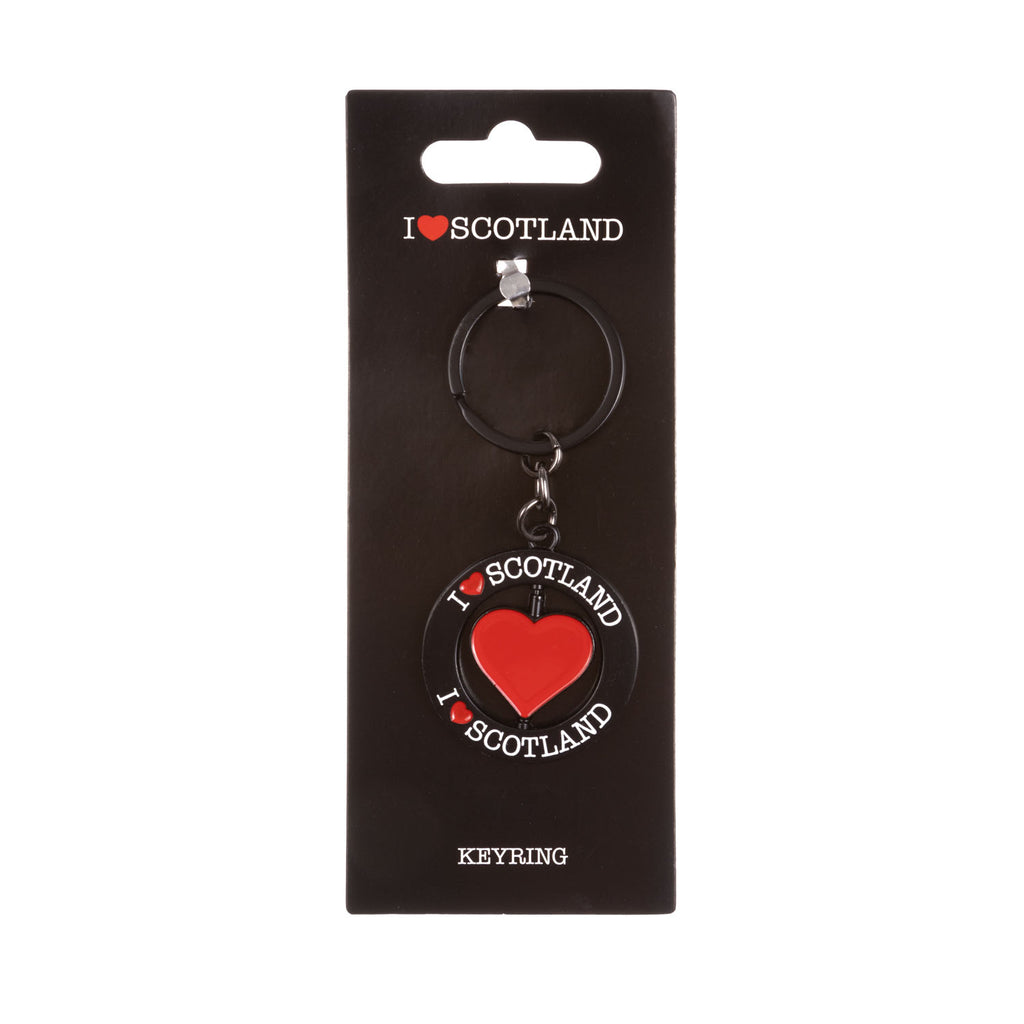 Keyring Spinner - I Love Scotland