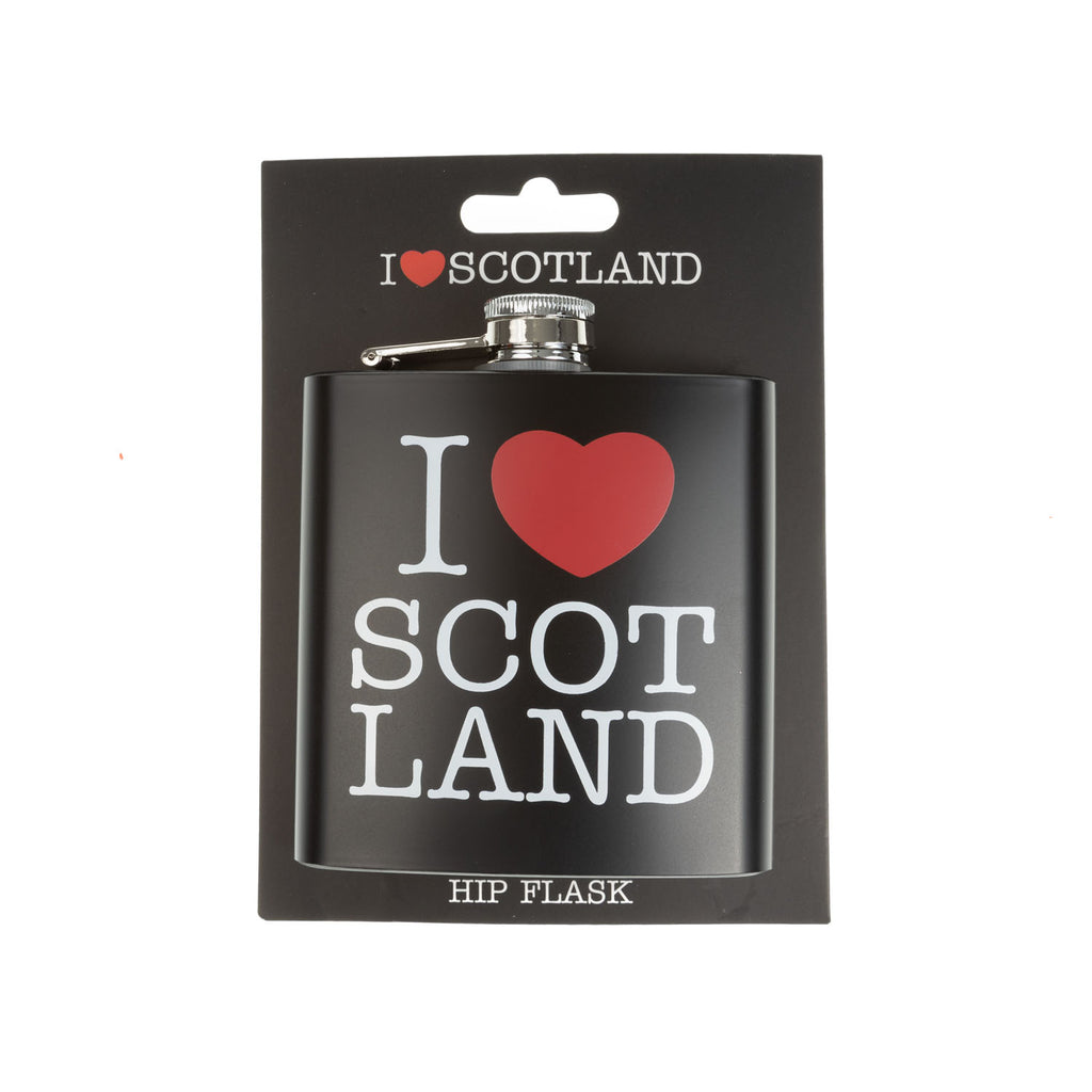 Hip Flask 6 Ounce- I Love Scotland