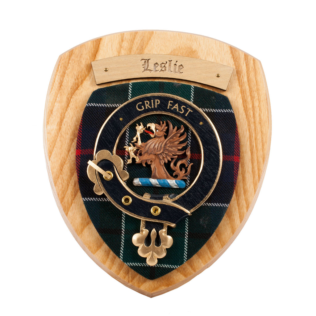 Clan Wall Plaque Leslie