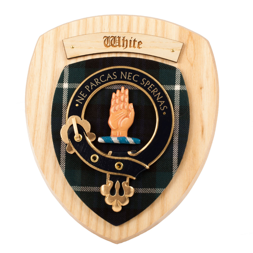 Clan Wall Plaque White