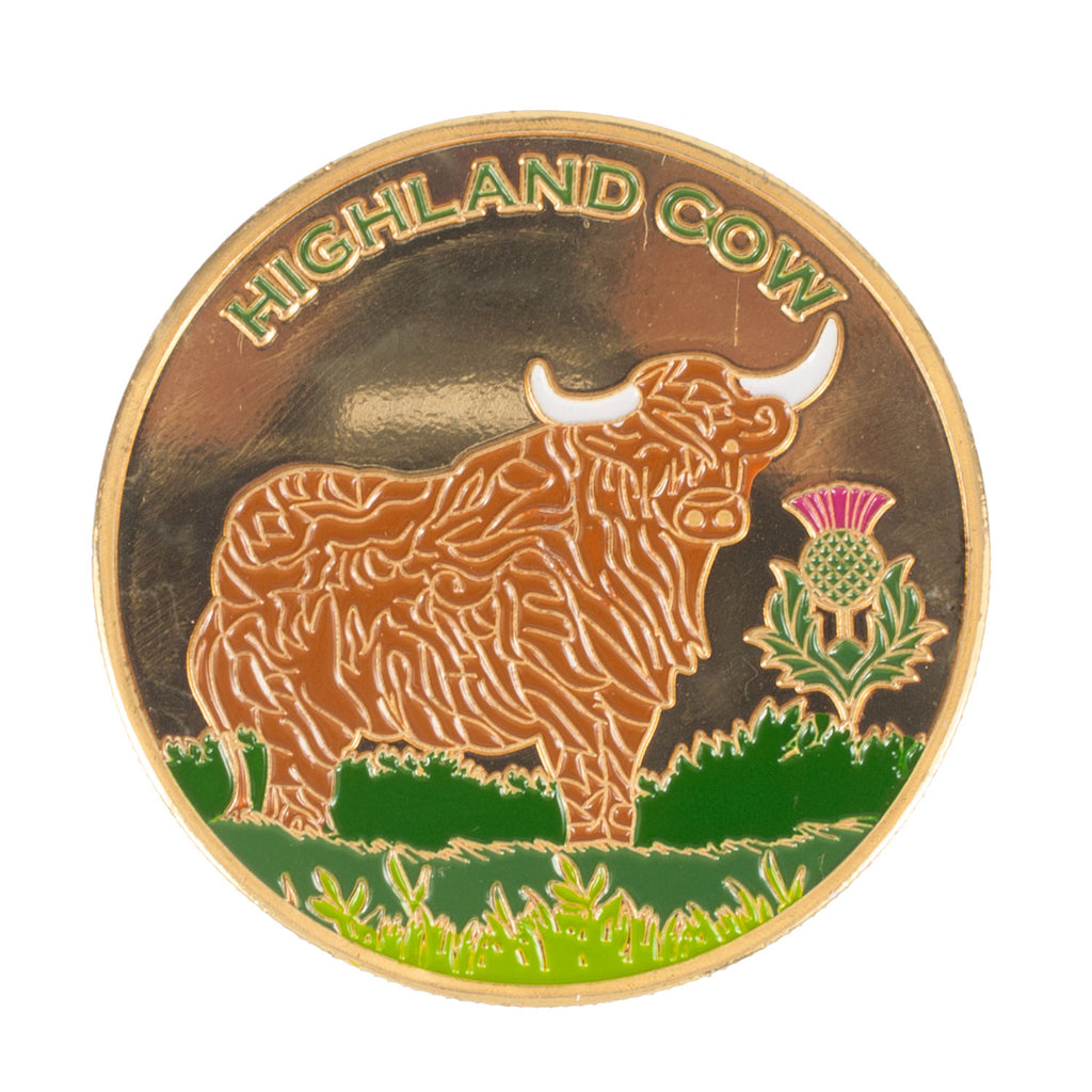 Scotland Souvenir Coin Cow