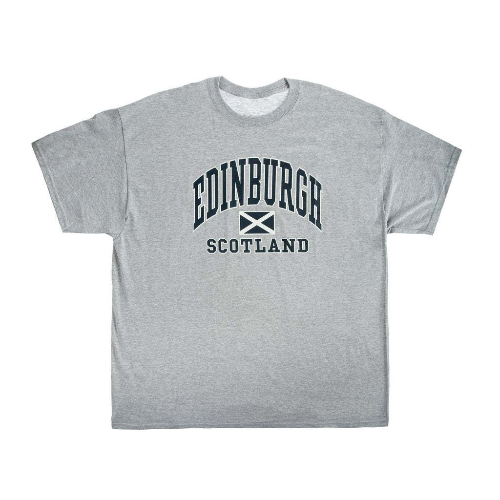 Edinburgh Harvard Print T-Shirt Sports Grey