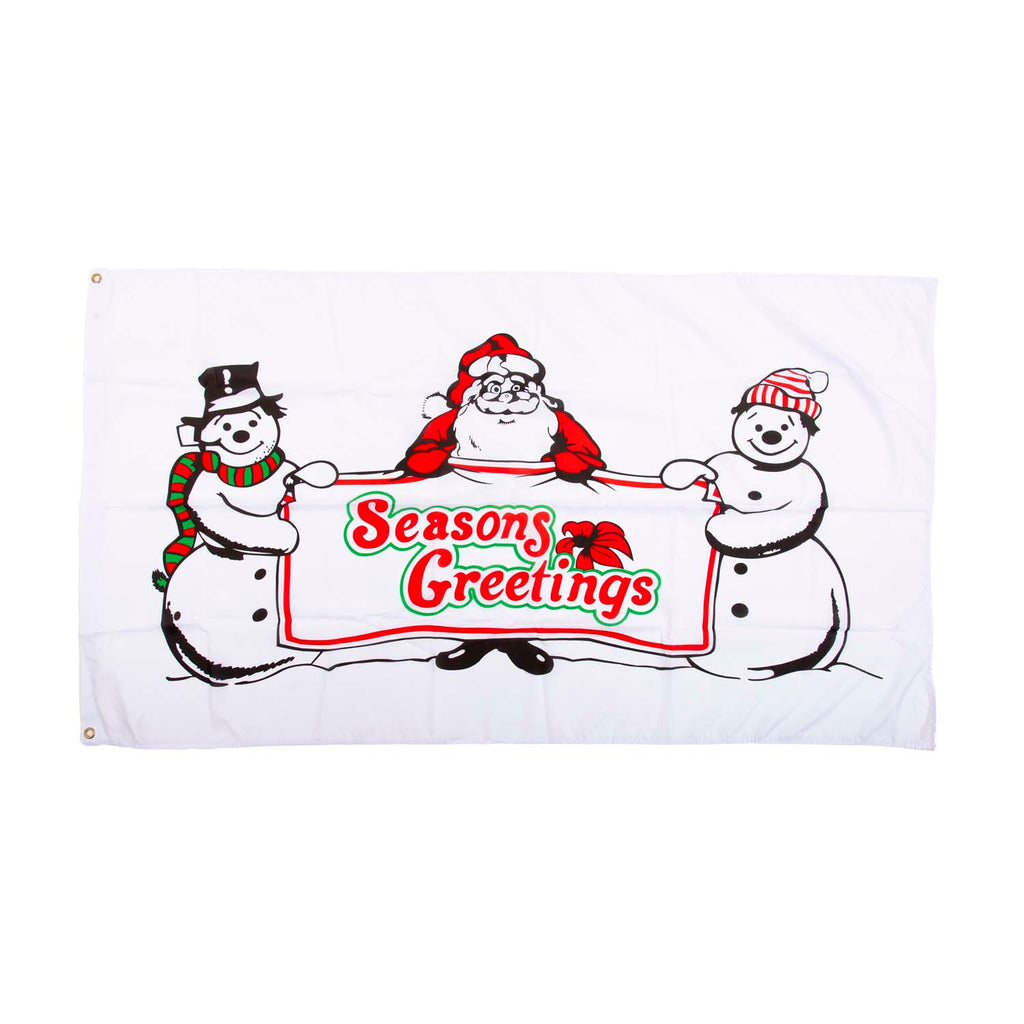 5X3 Flag Santa & Snowman