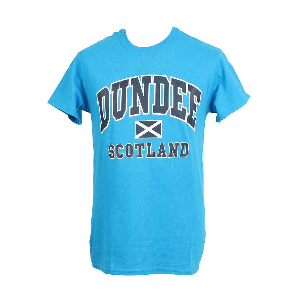 (D) Dundee Harvard Print T/Shirt Sapphire