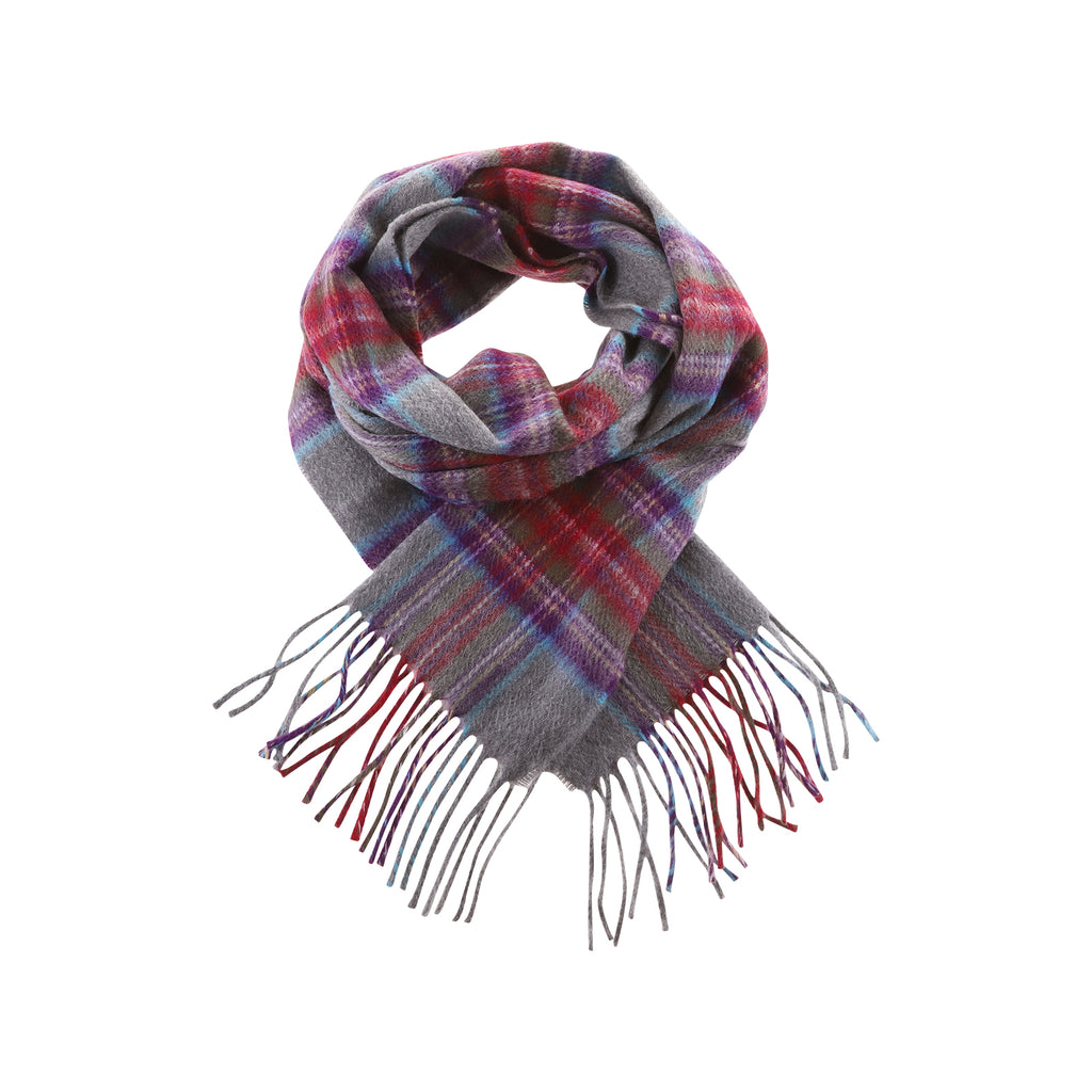 Tartan Weaving Mill 100% Cashmere Scarf  Stewart Rock