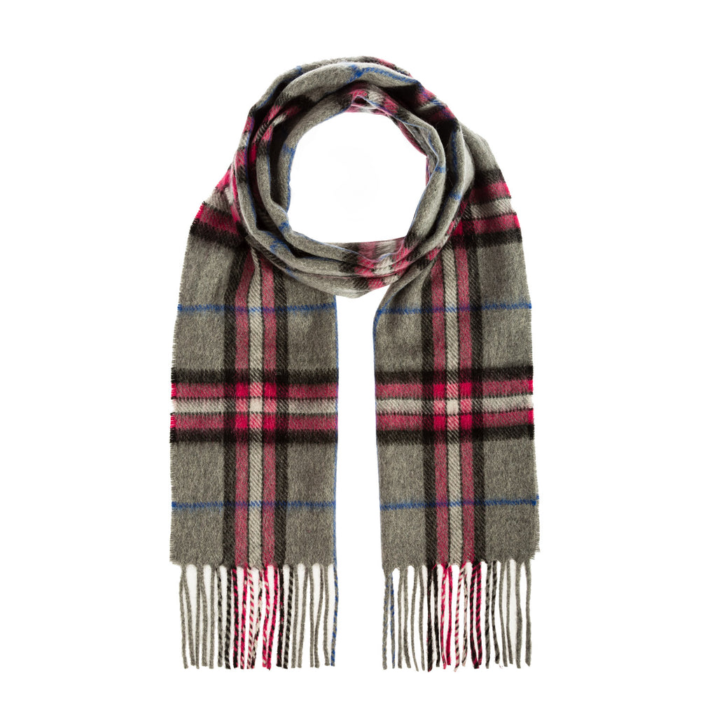 Tartan Weaving Mill 100% Cashmere Scarf  Grey Classic