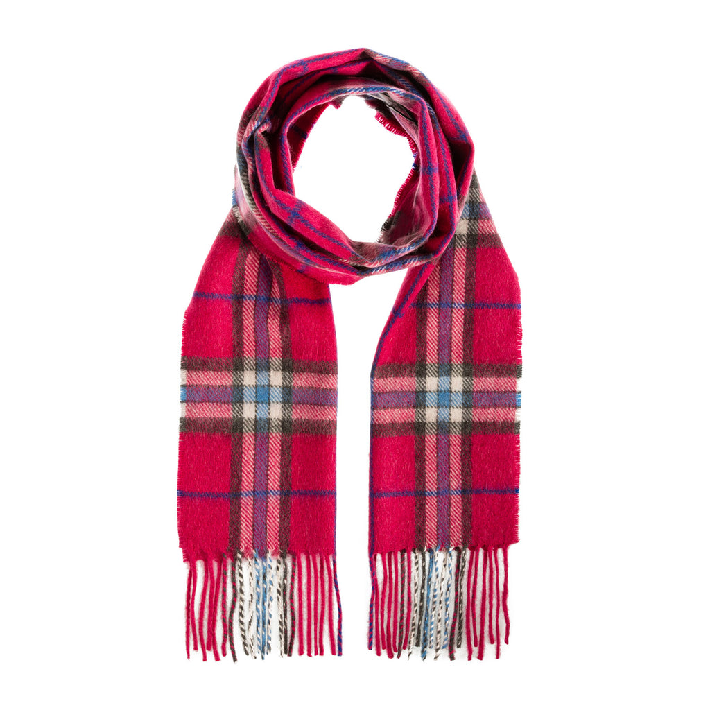 Tartan Weaving Mill 100% Cashmere Scarf  Pink Classic