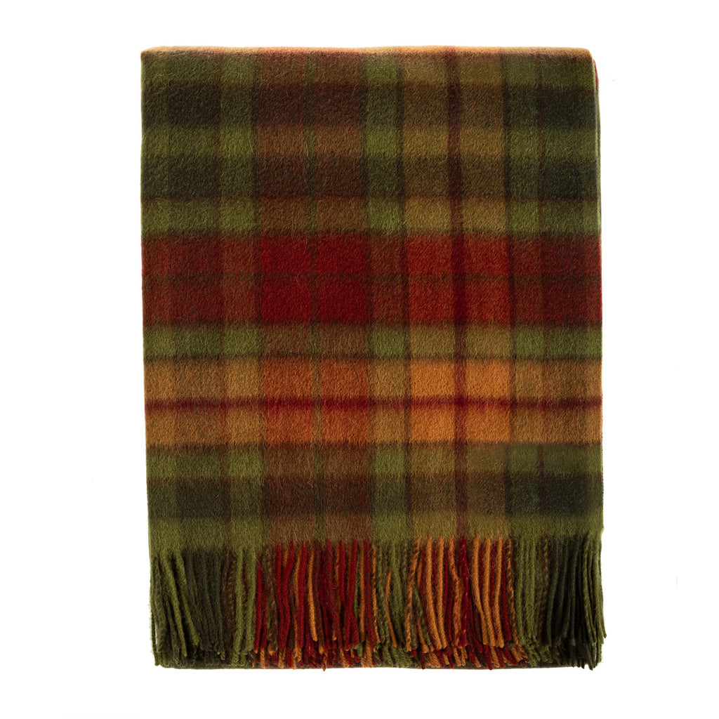 100% Lambswool Blanket Buchanan Autumn