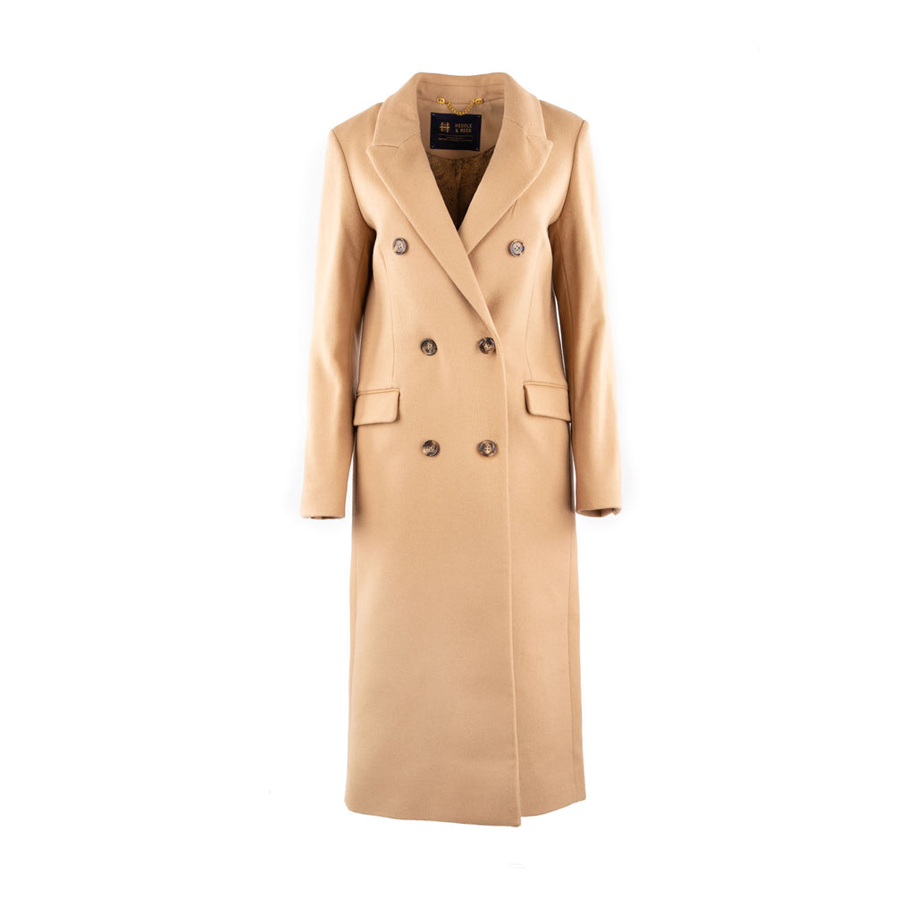 Freya Ladies Double Breast Coat Camel