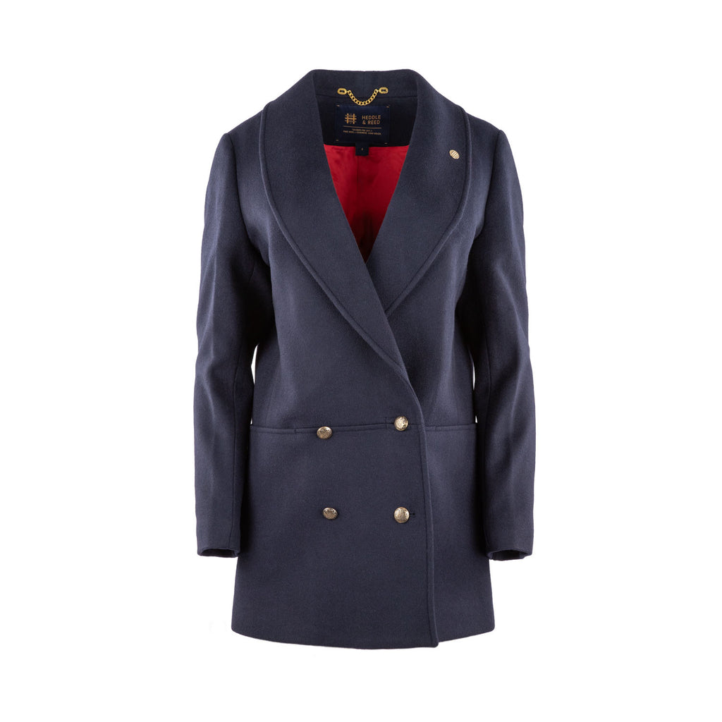 Maria Ladies Longline Jacket Navy