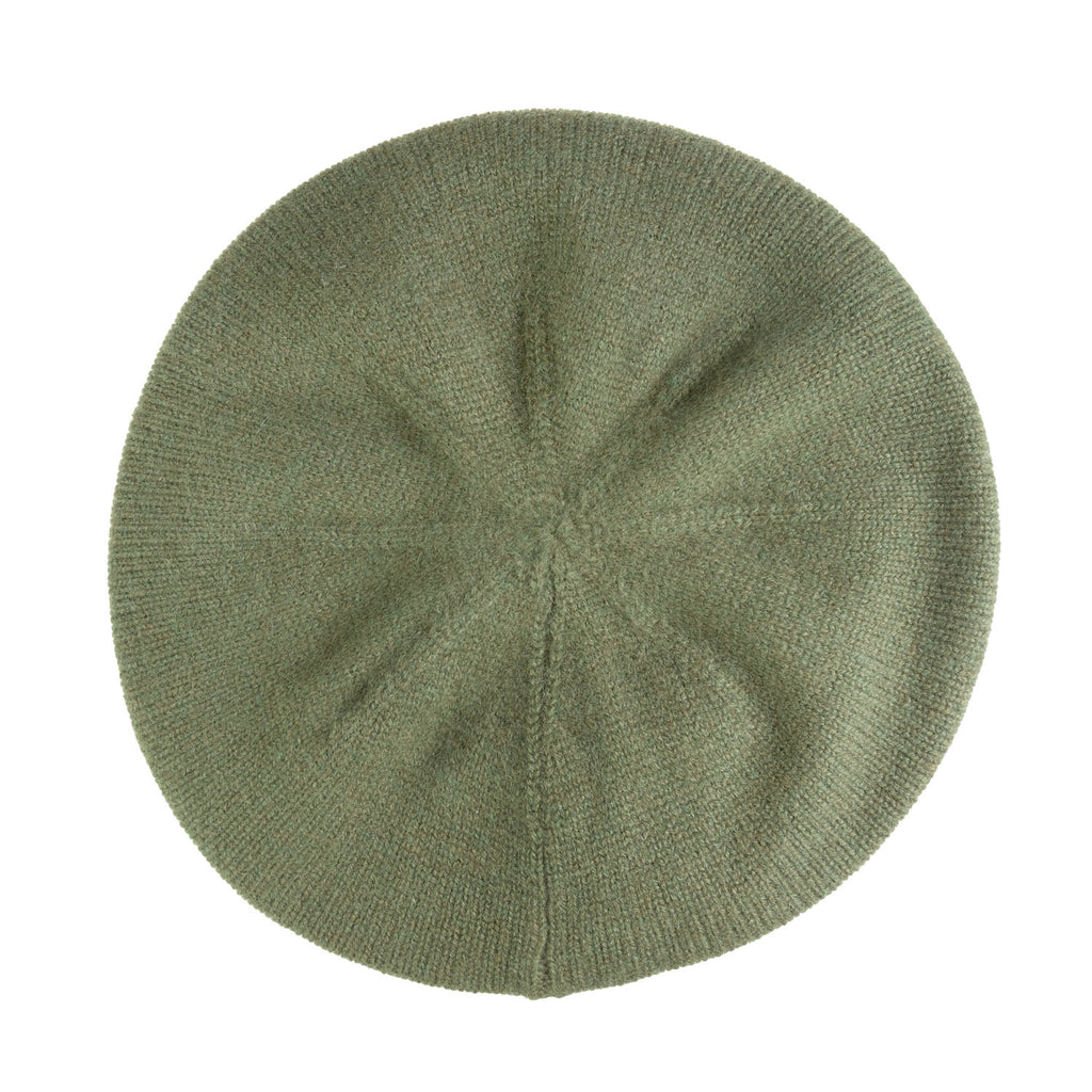 100% Cashmere Florence Beret Olive