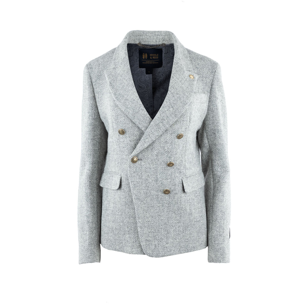 Ellie Ladies Ht Jacket Htc24-01 Lt Grey Herringbone