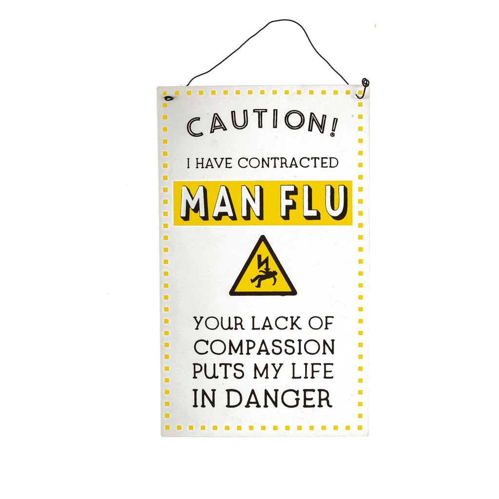 Man Flu Plaque Tin 4