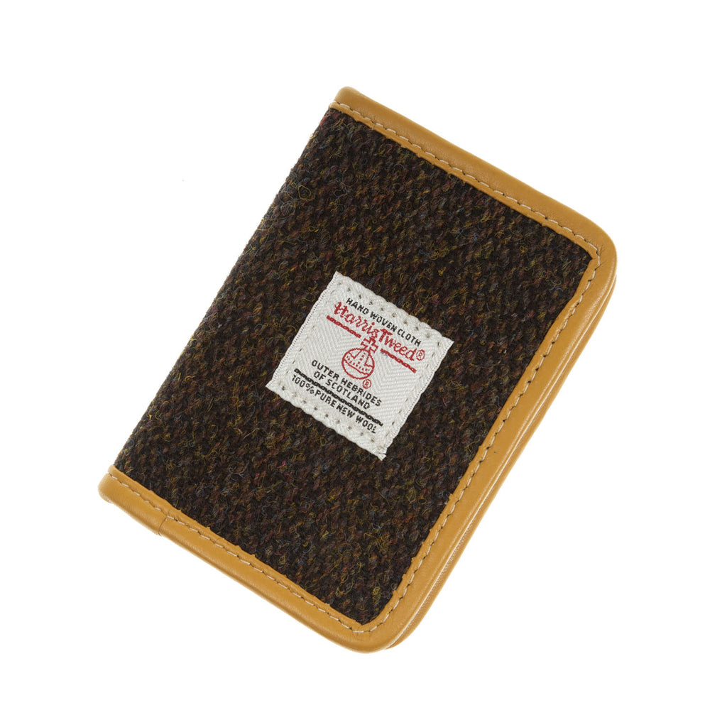 Ht Card Holder Dark Brown Barleycorn / Yellow