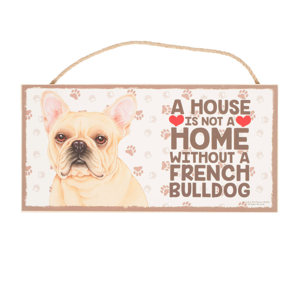 Pet Plaque French Bulldog Cream