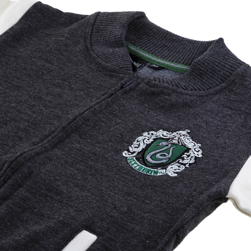 Harry potter outlet slytherin varsity jacket