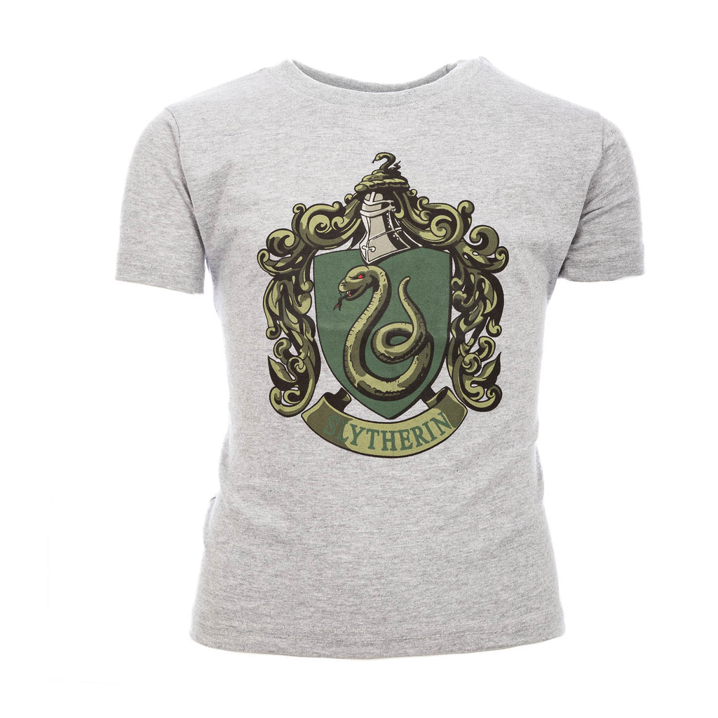 (S)Slytherin Crest Tee Kids Grey