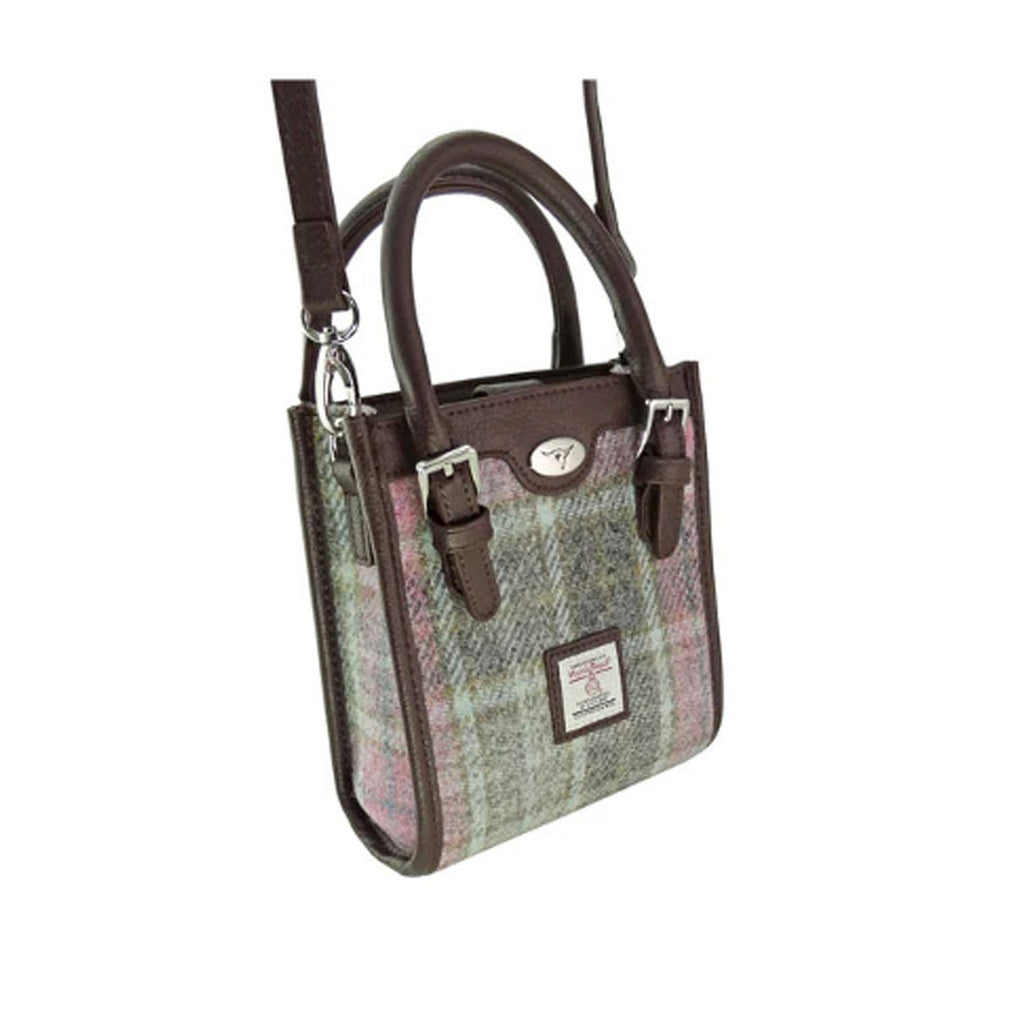 Harris Tweed Keltie Tall Mini Bag Soft Pink Buchanan