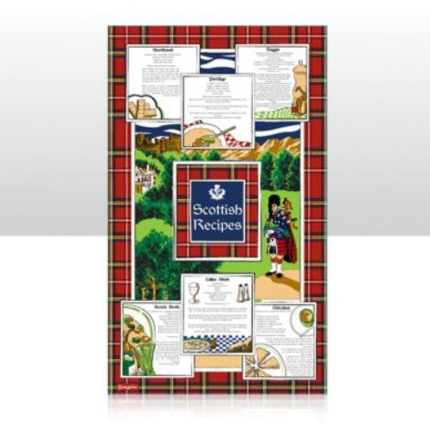 Scottish Recipes Tea Towel