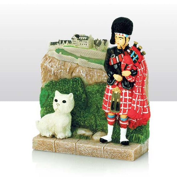 4" Piper Edinburgh Castle/Westie Figure