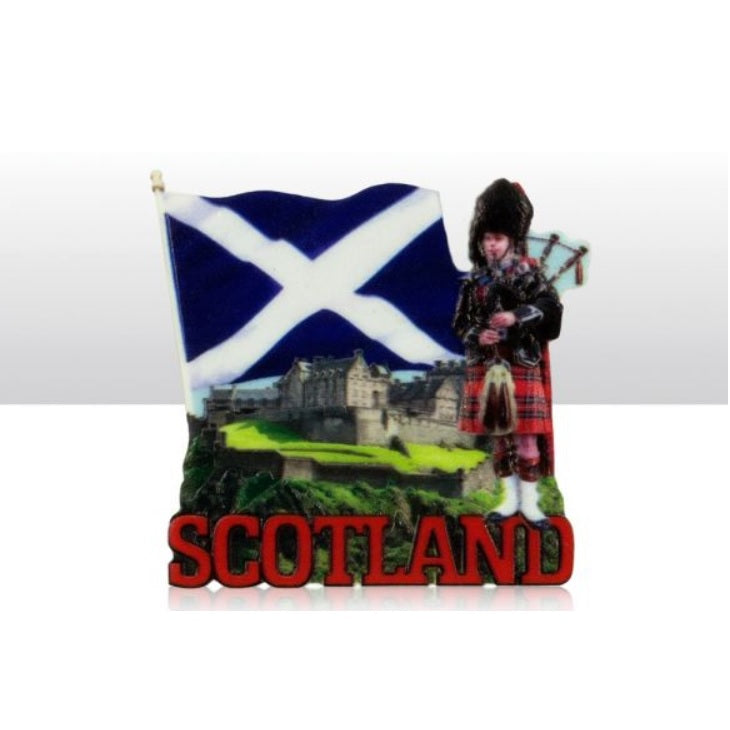 Scot Piper/Castle Printed Resin Magnet
