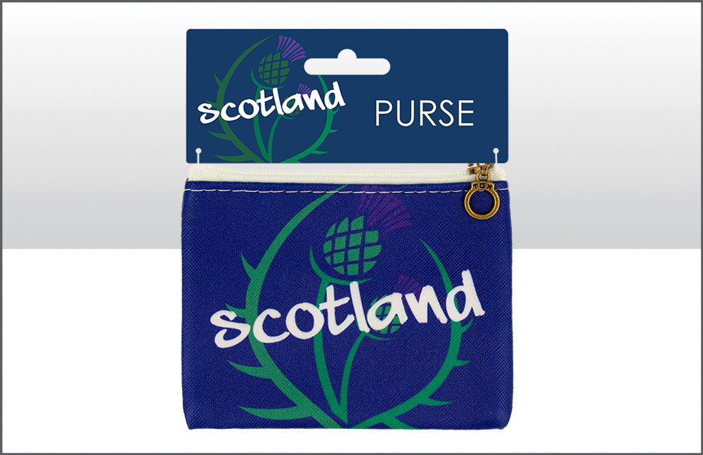 Scotland Thistle Zip Purse