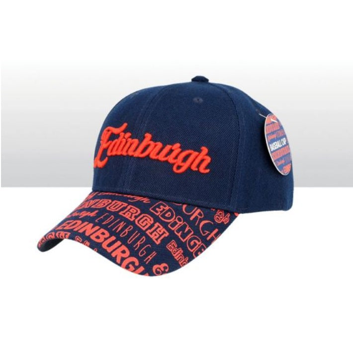 Edinburgh Printed Peak Baseball Cap