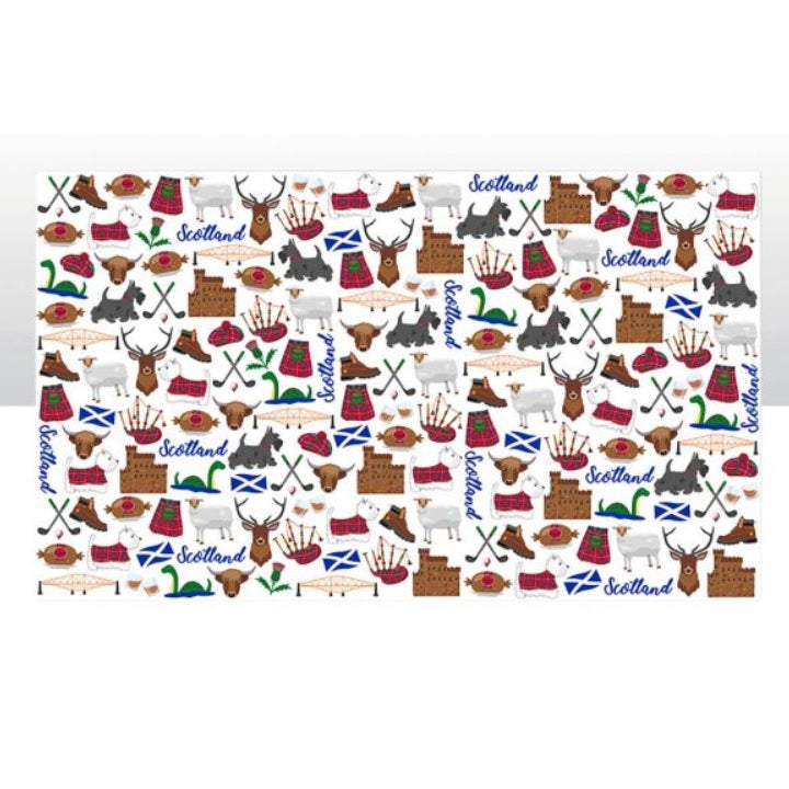Scotland Icons Tea Towel
