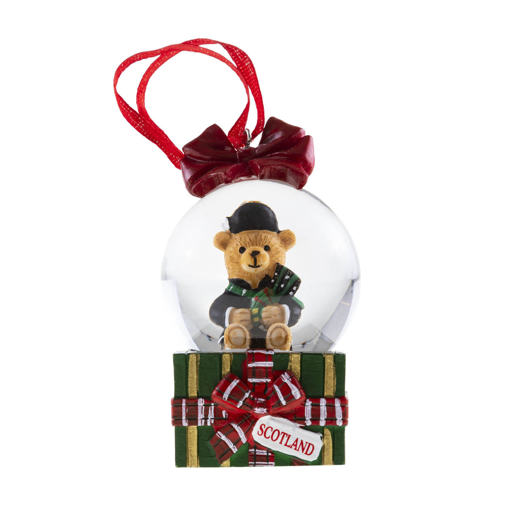 Hanging 45Mm Snow Globe Bear Piper