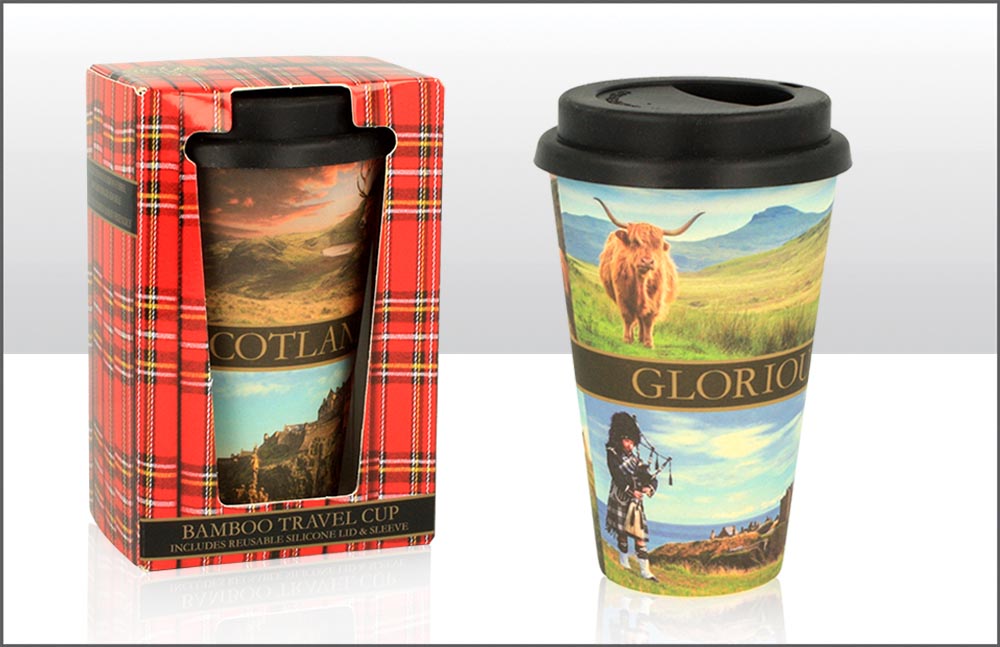 Glorious Scotland Bamboo Travel Cup