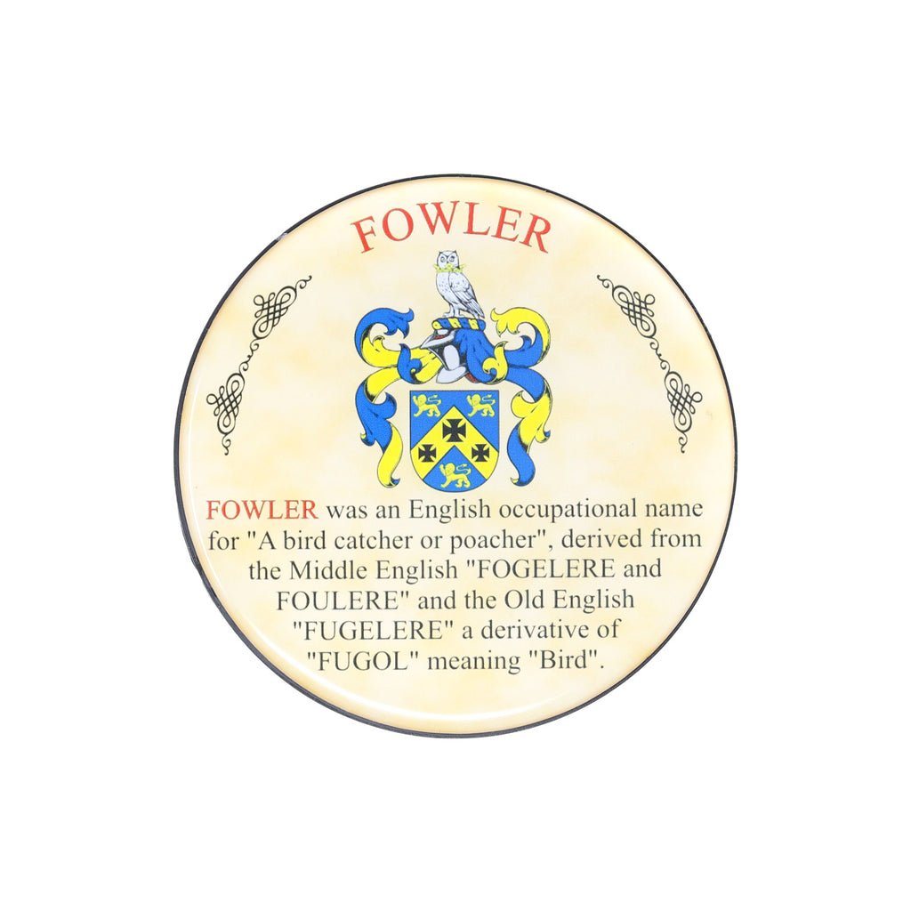 Heraldic Coaster Fowler