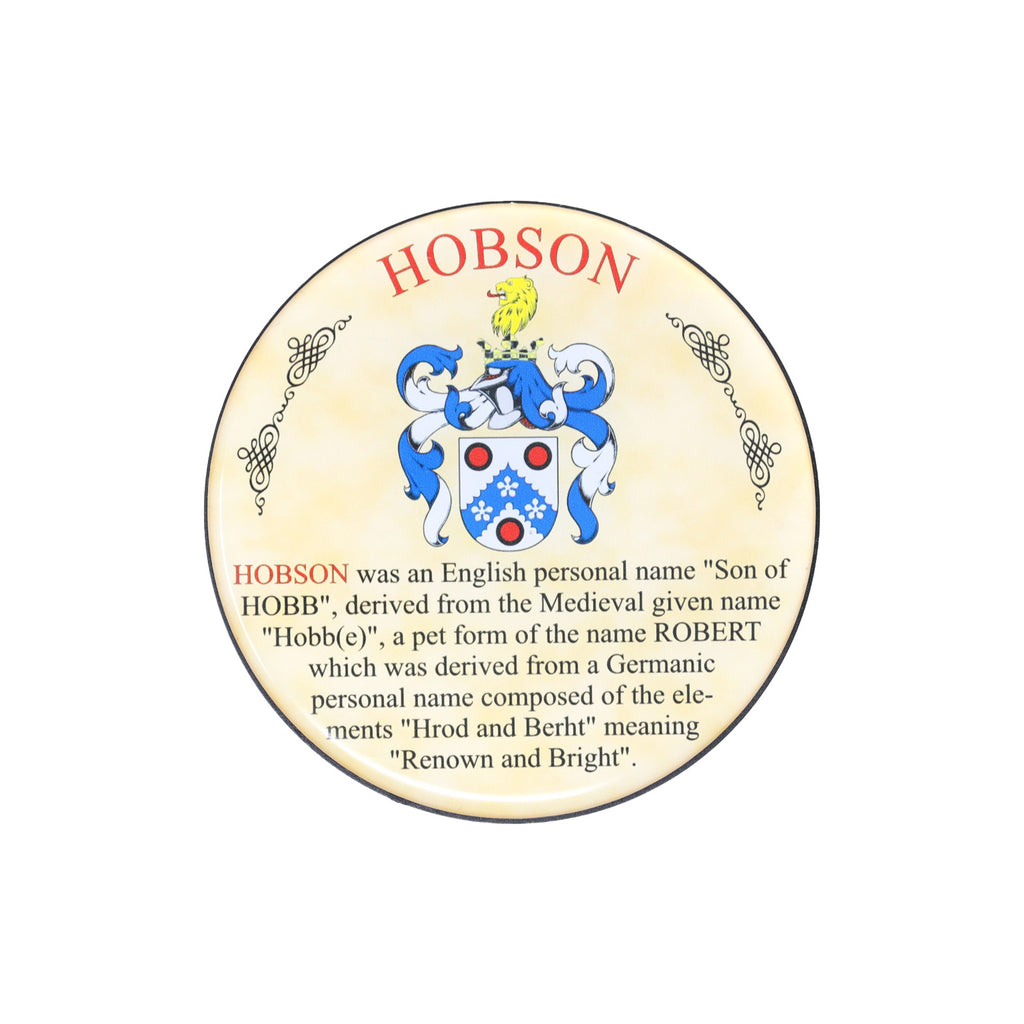 Heraldic Coaster Hobson