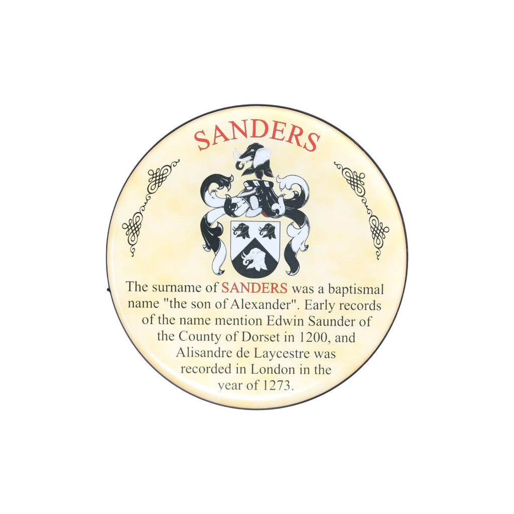 Heraldic Coaster Sanders