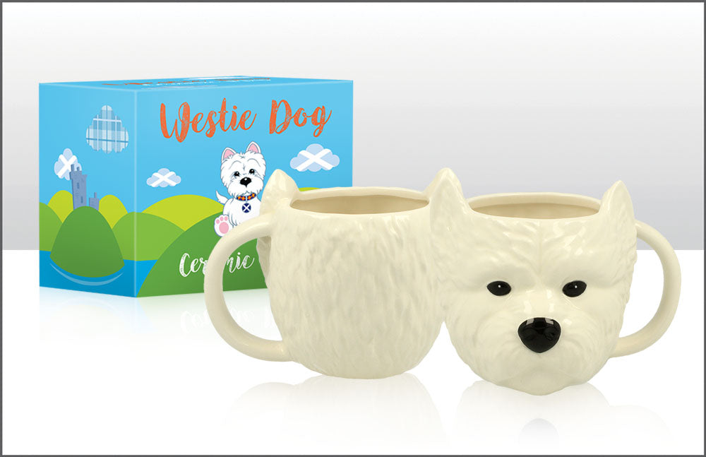 Westie Sculpted Head Mug