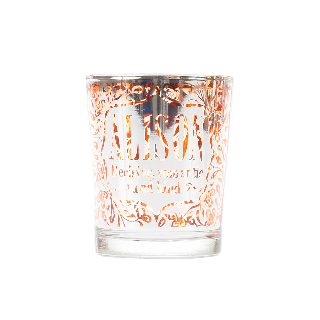 Metallic Candlepot Alison