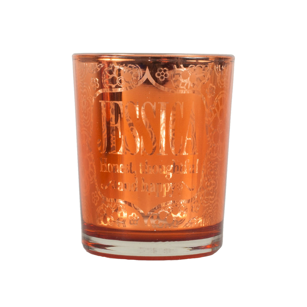 Metallic Candlepot Jessica